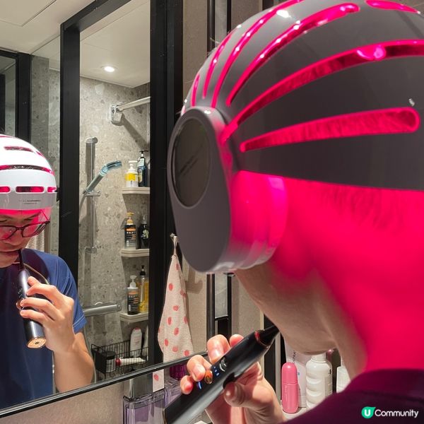 光療生髮帽初體驗！😎 告別掉髮！