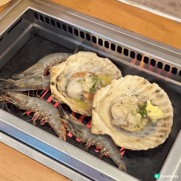 燒肉+榴槤放題，可以任飲任食海鮮同澳洲和牛 120分鐘