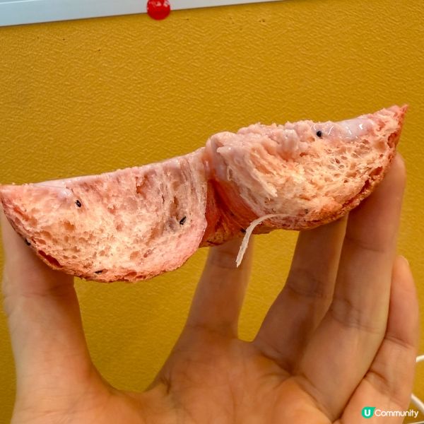 火龍果貝果！鑽石裂紋超吸睛🤩！$27 😋