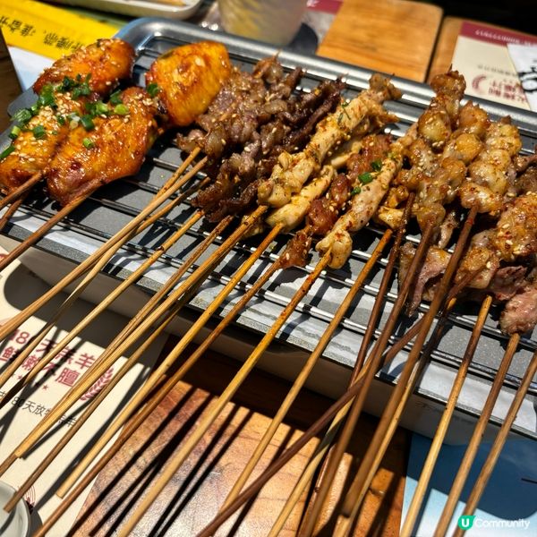 木屋燒烤🤤！燒雞翼燒到停唔到口😋！