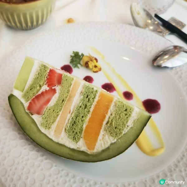 鮮果忌廉蜜瓜蛋糕！夏日清新之選 🍈🍰😋