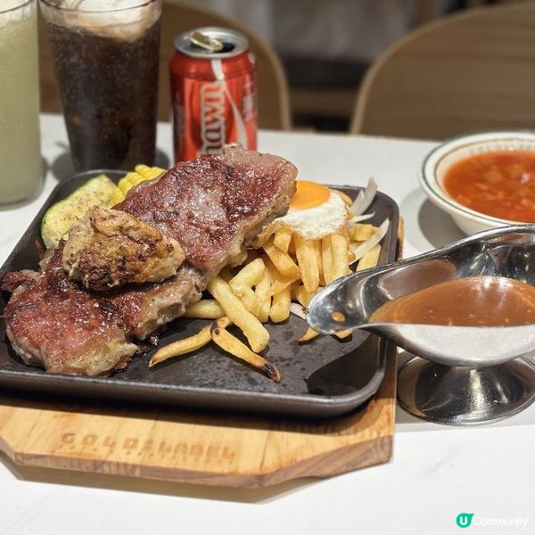 邪惡打卡美金食必食的港式牛扒餐🏅