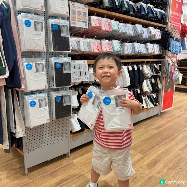 親子衣著配搭-UNIQLO美麗廣場店重新開幕啦
