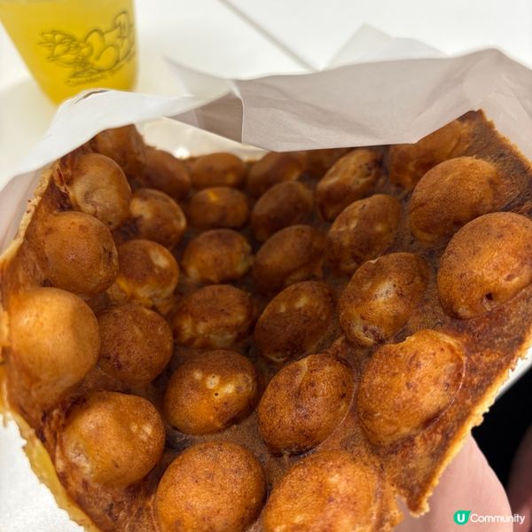 【港式小食新體驗！菠蘿包雞蛋仔😋】