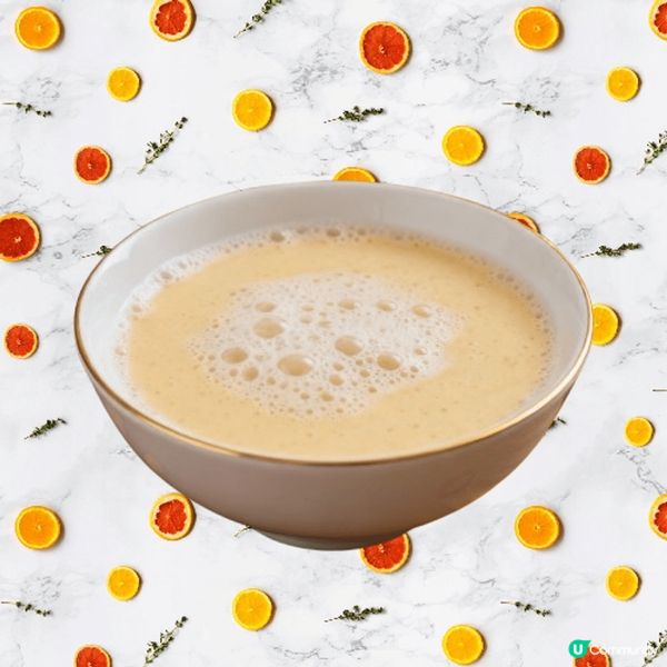 椰皇桃膠燉鮮奶、杏汁燉蛋白