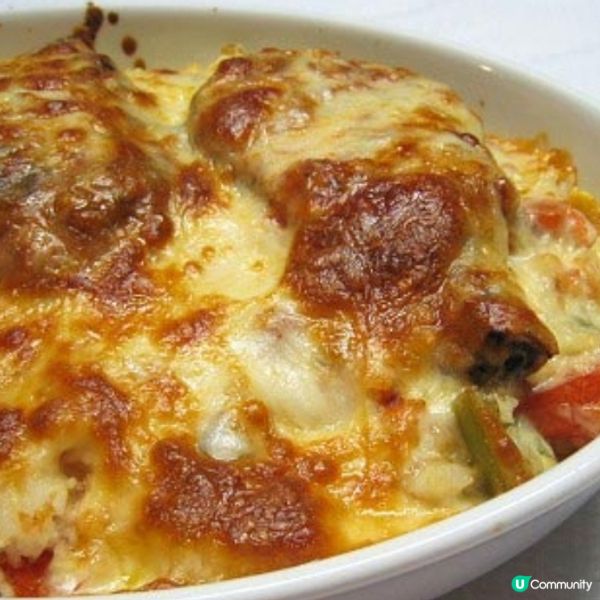 焗豬扒飯

