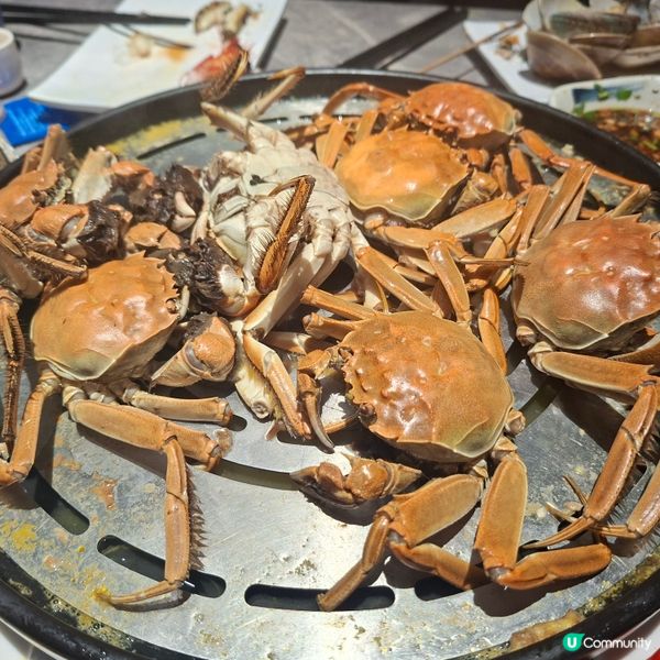 舟市水產等150分鐘🦀 爆膏大閘蟹任食🤤