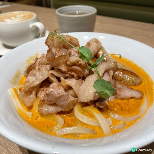 禪意庭園風🌳嘆豚肉特濃蝦湯烏冬