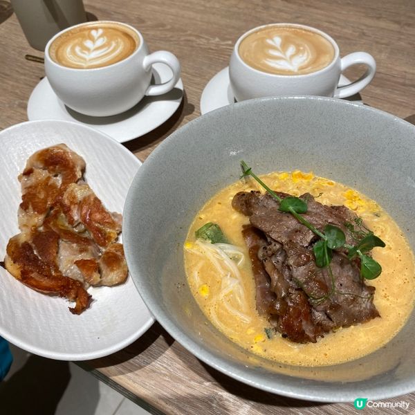 禪意庭園風🌳嘆豚肉特濃蝦湯烏冬