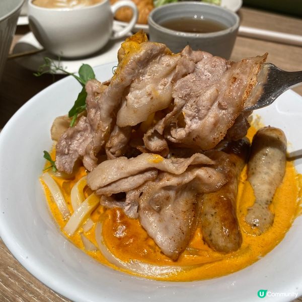 禪意庭園風🌳嘆豚肉特濃蝦湯烏冬