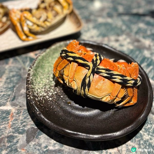 炭燒大閘蟹蟹粉雞湯金勾翅全宴🦀