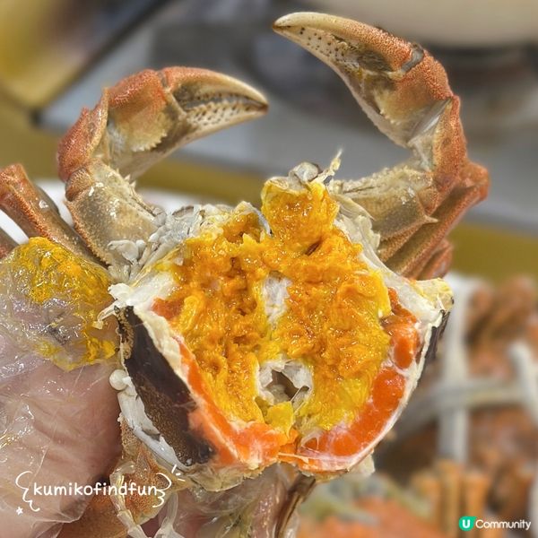 大閘蟹🦀！$438食到爆！🤤 蟹黃自由實現！