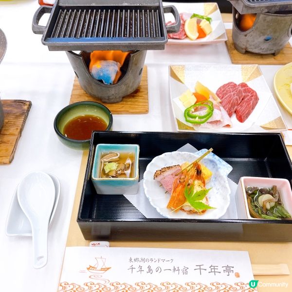 鳥取はらい溫泉♨️！鳥取和牛燒&湖景露天風呂🤤！1泊2食！