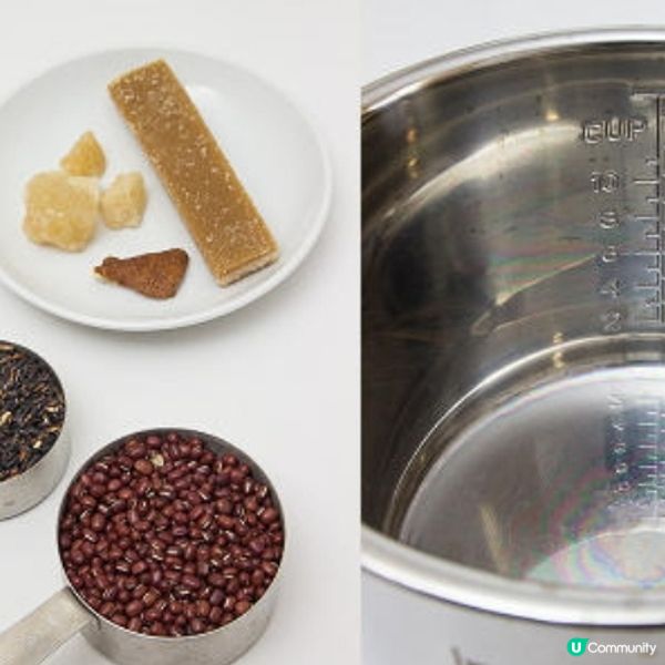 椰汁紅豆黑糯米糖水