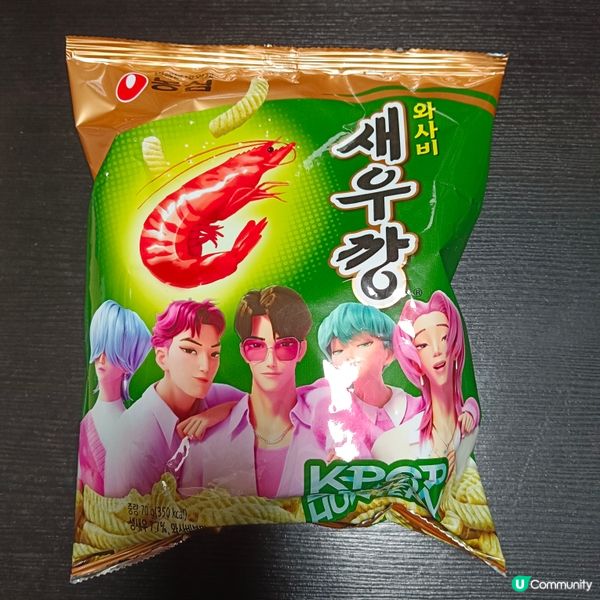 韓國龍心芥末味蝦條