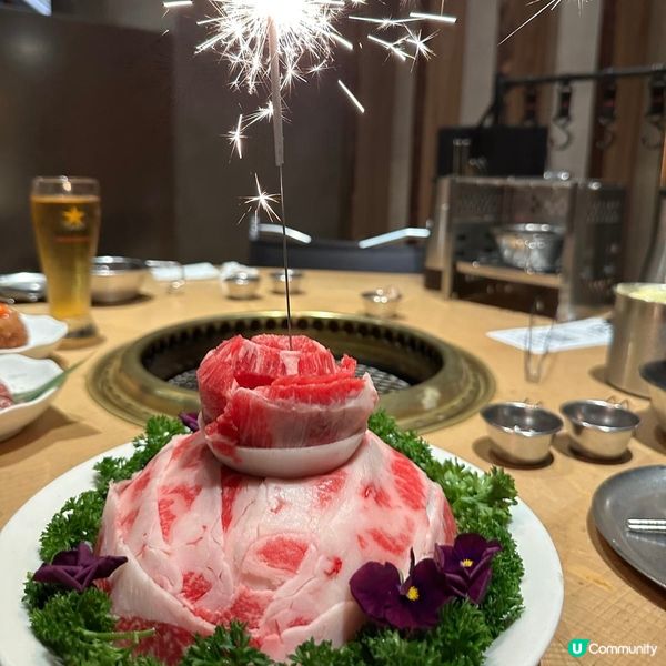 Chill住嘆露營風燒烤🍖😍閃閃發光🤩燒肉煙花蛋糕