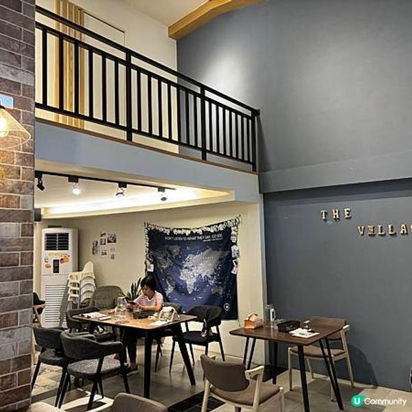 台灣桃園｜村子裡The Village，石門山、大平紅橋附近舒適的簡餐店，烤魚的蔥絕對是MVP