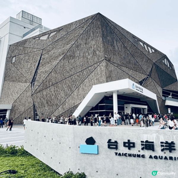 台中海洋館建築獨特，有巨型水母池、全台唯一室内人工濕地等，光...
