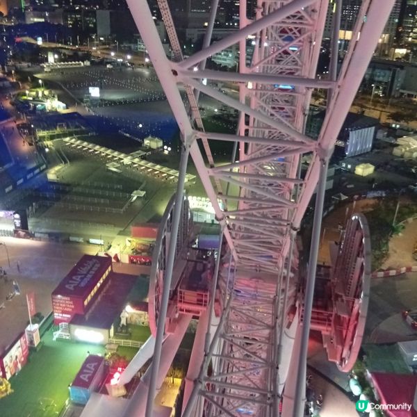今晚坐摩天輪🎡！觀賞維港夜景，真係靚到爆！🤩