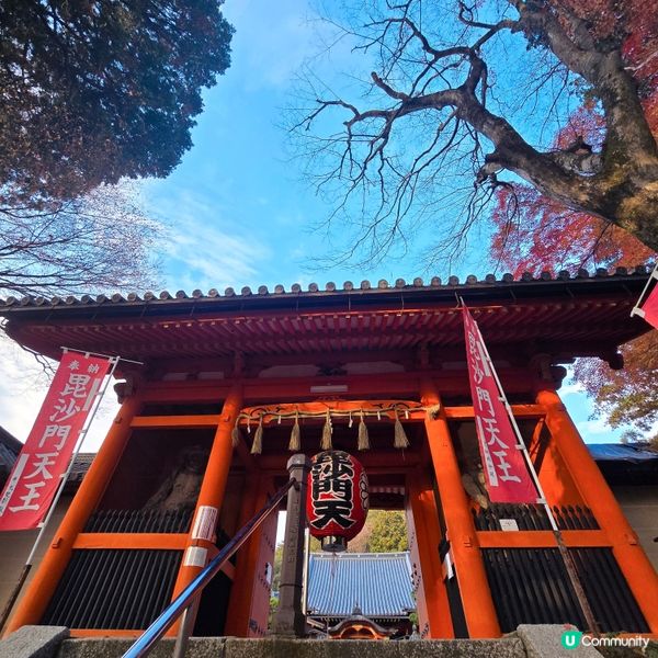 京都紅葉🍁秘境,靜心行走毘沙門堂❤️