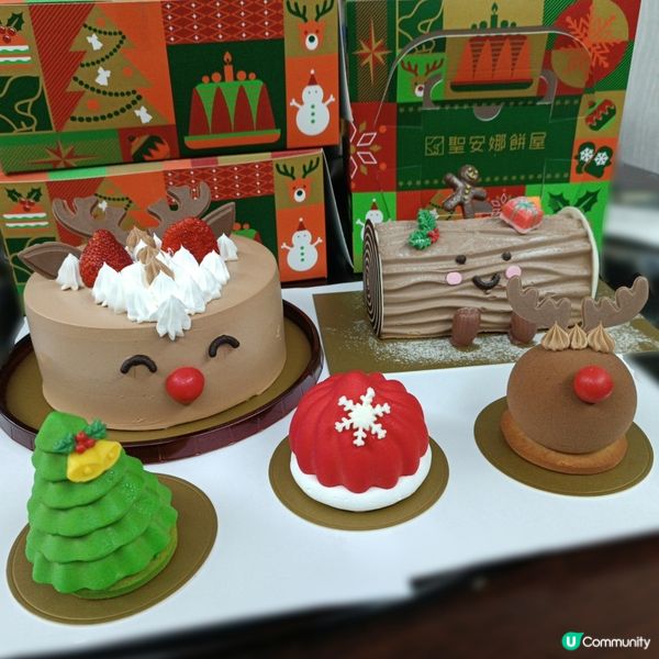 聖誕甜品開箱！🦌🎄 聖安娜限定！😋