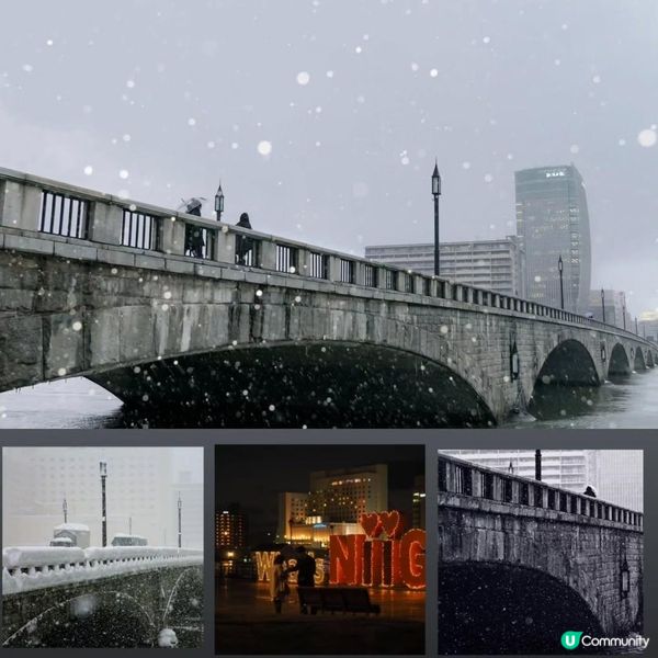 萬代橋雪景❄️！新潟冬日浪漫之旅🌉！