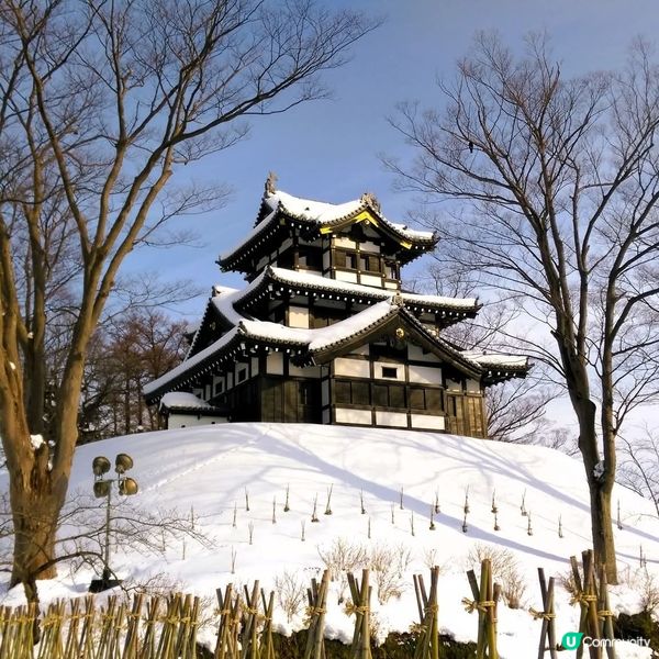高田城冬日雪景❄️！冰上城堡🏰超靚！