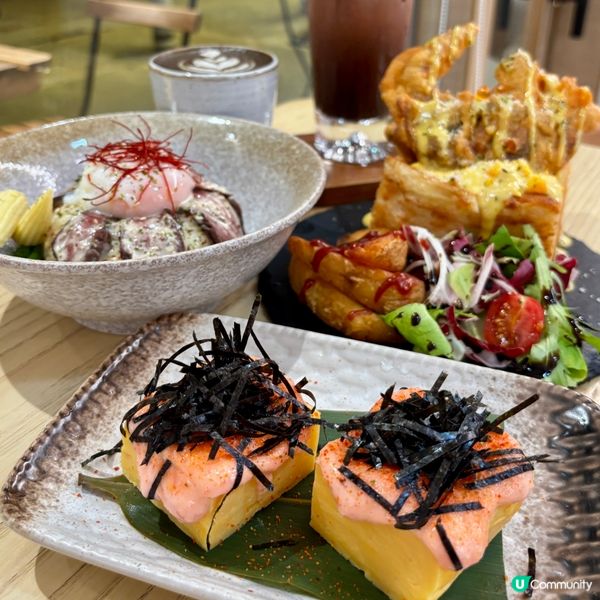 大圍•人氣打卡Cafe 爆餡軟殼蟹盒子吐司