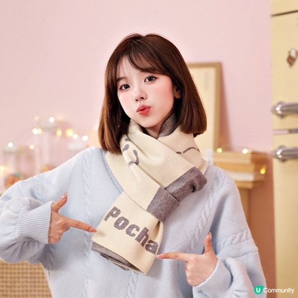 1.  暖笠笠🧣！成人圍巾卡通精品大放送！