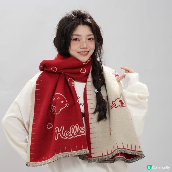 1.  暖笠笠🧣！成人圍巾卡通精品大放送！