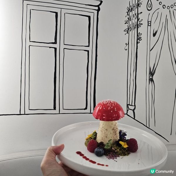 黑白視覺與打卡美食的結合