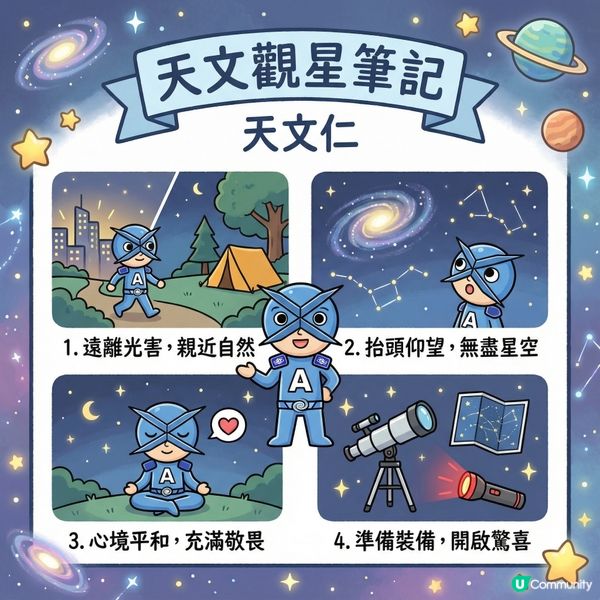 【天文仁的科普教室 8】天文觀星筆記