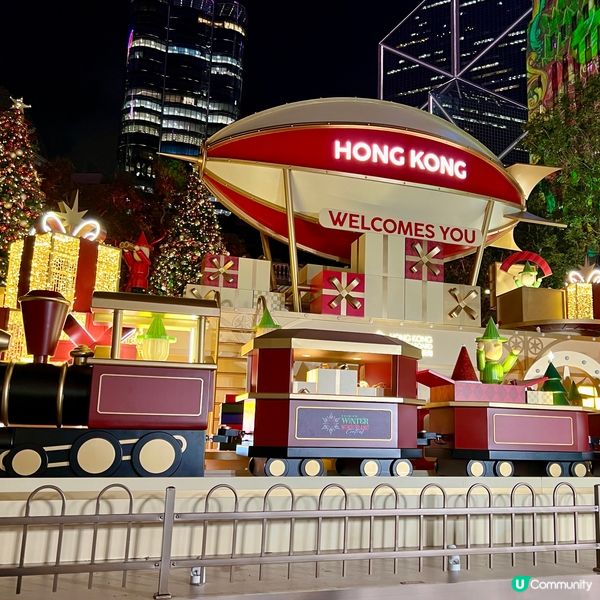 中環冬日小鎮打卡攻略！🎄✨ 睇光影匯啦！