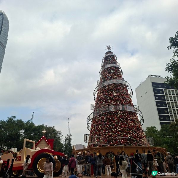 ✨2025除夕好去處分享💕中環皇后像廣場花園冬日小鎮💯