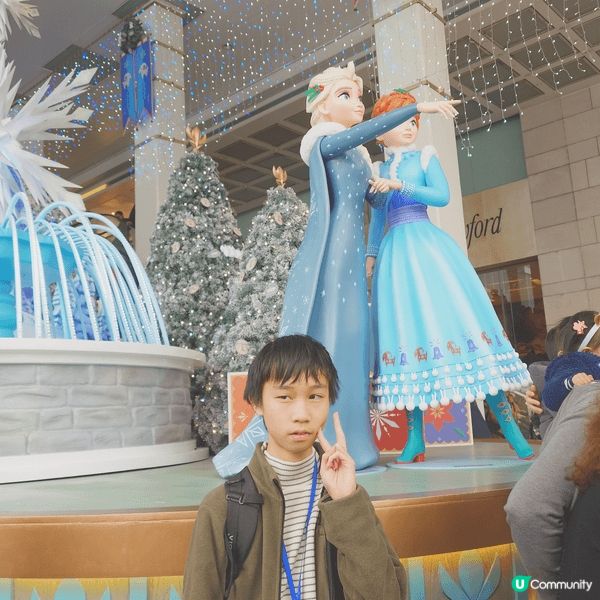 海港城聖誕迪士尼總動員，最喜愛Elsa,好靚，令人回味。