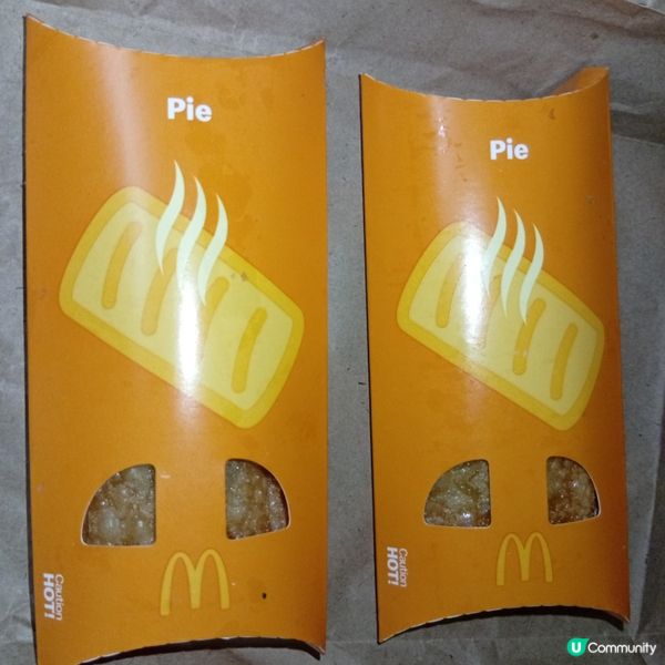 麥記十蚊兩件芋批！🤤 今日開餐啦！