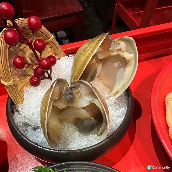 古色古香宮廷風火鍋🍲足料玲瓏浮凸花膠雞湯鍋
