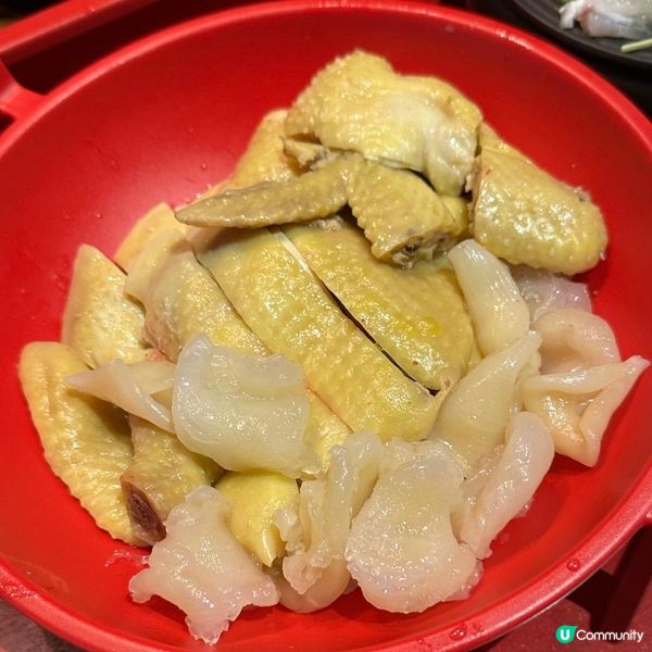 古色古香宮廷風火鍋🍲足料玲瓏浮凸花膠雞湯鍋