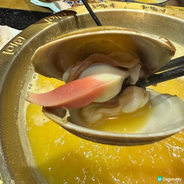 古色古香宮廷風火鍋🍲足料玲瓏浮凸花膠雞湯鍋