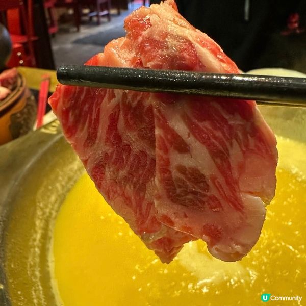 古色古香宮廷風火鍋🍲足料玲瓏浮凸花膠雞湯鍋