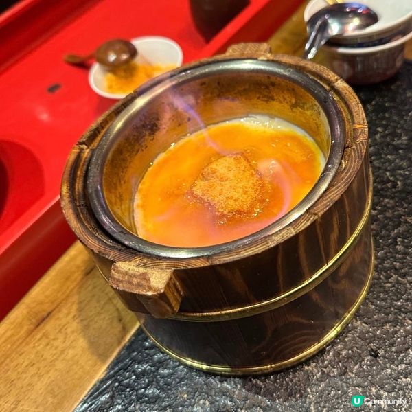 古色古香宮廷風火鍋🍲足料玲瓏浮凸花膠雞湯鍋