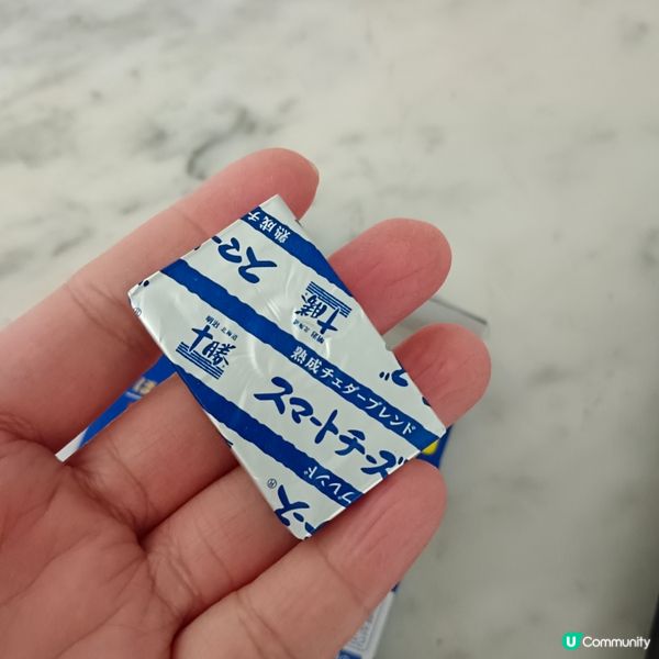 用明治北海道十勝熟成車打芝士做早餐