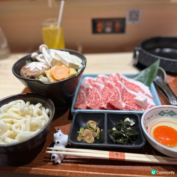 關西壽喜燒暖笠笠•日本黑毛和牛超yum！😋🥢