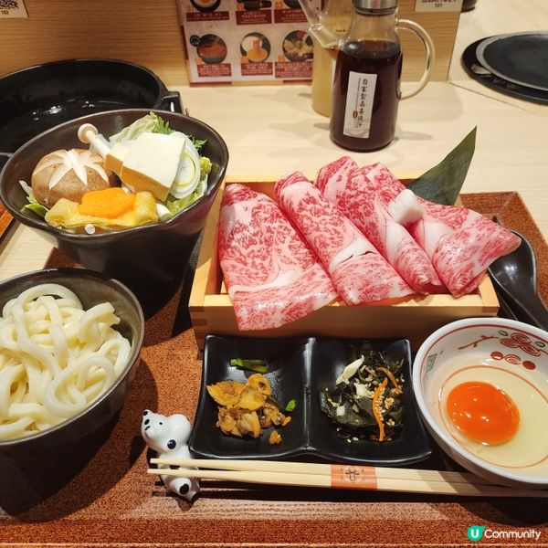 關西壽喜燒暖笠笠•日本黑毛和牛超yum！😋🥢