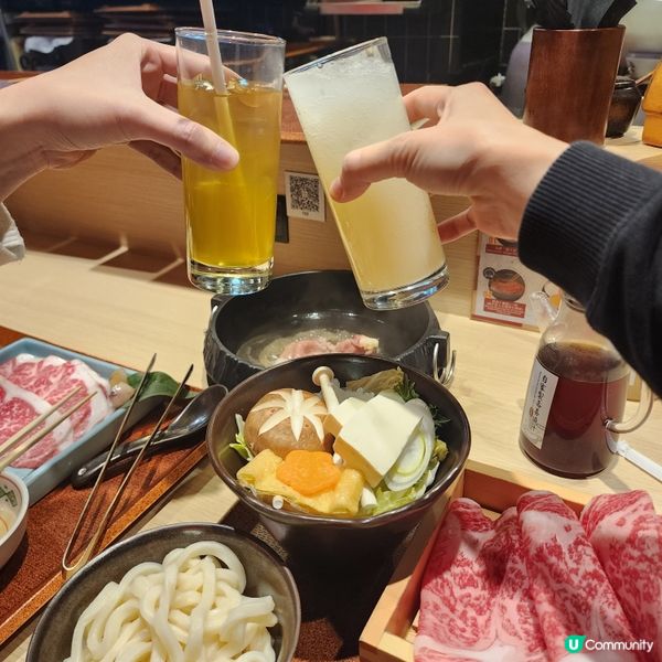 關西壽喜燒暖笠笠•日本黑毛和牛超yum！😋🥢