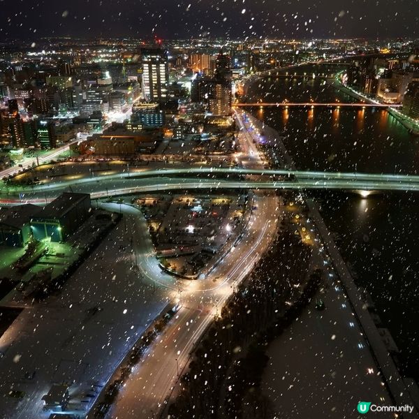 雪國朱鷺夜景~♡😍美 爆❄️✨