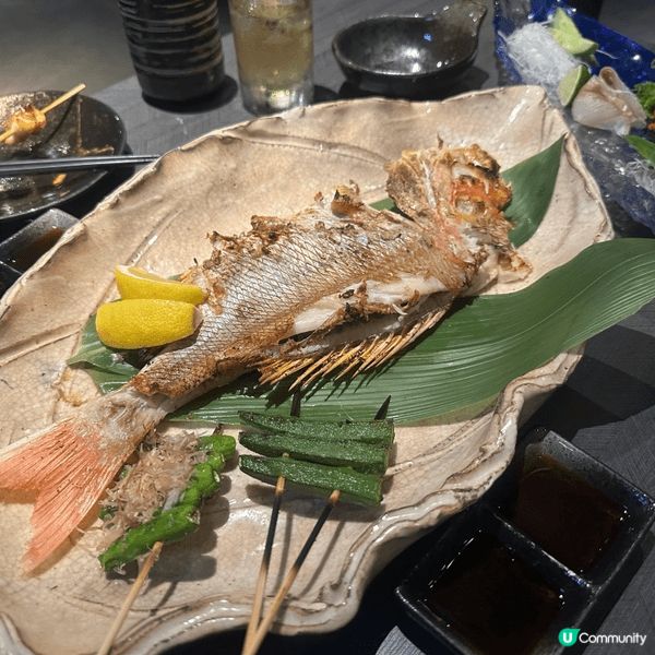 前幾日去左食居酒屋，d野食都多選擇，味道又唔錯，條魚煎得幾好...