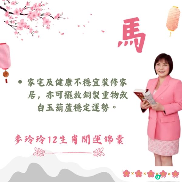麥玲玲12生肖開運錦囊2026🐎健康/事業/置業/旅遊/裝修貼士一篇整理🌟