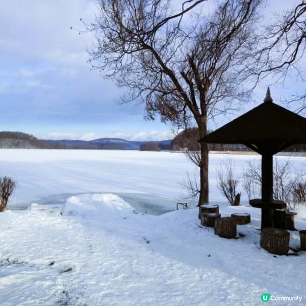 冬日網走湖 ！ 冰上釣魚 雪中美景