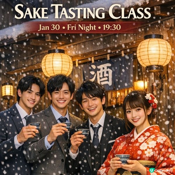 1月30日（五晚）約埋朋友嚟試下新潟清酒！🍻🥂